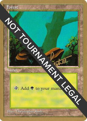 Forest (A) - 1996 Bertrand Lestree (4ED) card from World Championship Decks