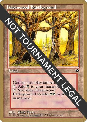 Havenwood Battleground - 1996 Bertrand Lestree (FEM) card from World Championship Decks