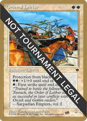 Order of Leitbur (Group) - 1996 Bertrand Lestree (FEM) (SB) card from World Championship Decks