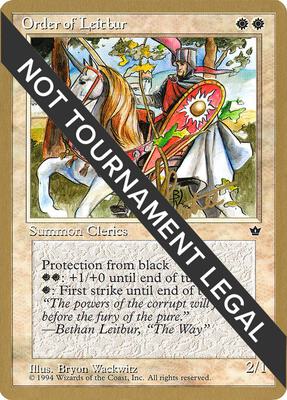 Order of Leitbur (Male) - 1996 Bertrand Lestree (FEM) card from World Championship Decks
