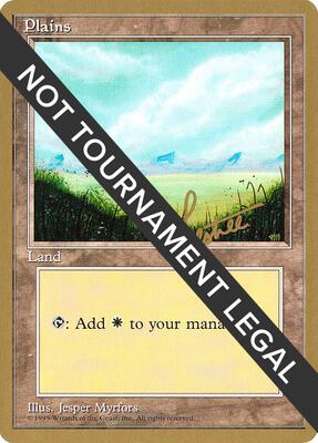 Plains (A) - 1996 Bertrand Lestree (4ED) card from World Championship Decks