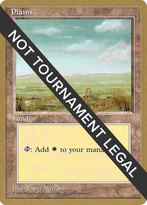 Plains (C) - 1996 Bertrand Lestree (4ED) card from World Championship Decks