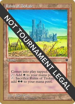 Ruins of Trokair - 1996 Bertrand Lestree (FEM) card from World Championship Decks