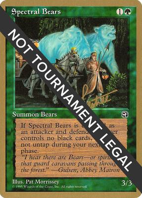 Spectral Bears - 1996 Bertrand Lestree (HML) card from World Championship Decks