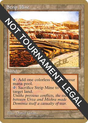 Strip Mine - 1996 Bertrand Lestree (4ED) card from World Championship Decks