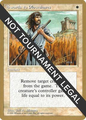 Swords to Plowshares - 1996 Bertrand Lestree (4ED) card from World Championship Decks