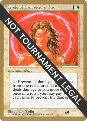 Circle of Protection: Red - 1996 Eric Tam (4ED) (SB) card from World Championship Decks