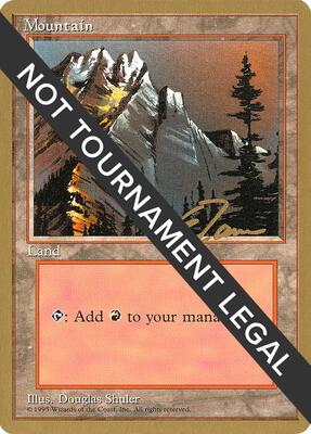 Mountain (A) - 1996 Eric Tam (4ED) card from World Championship Decks