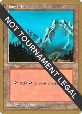 Mountain (B) - 1996 Eric Tam (4ED) card from World Championship Decks