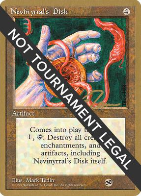 Nevinyrral's Disk - 1996 Eric Tam (4ED) (SB) card from World Championship Decks