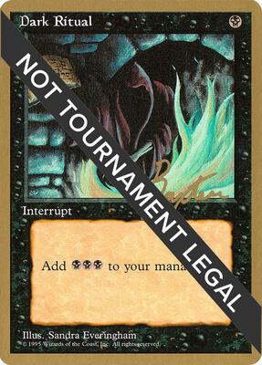 Dark Ritual - 1996 George Baxter (4ED) card from World Championship Decks
