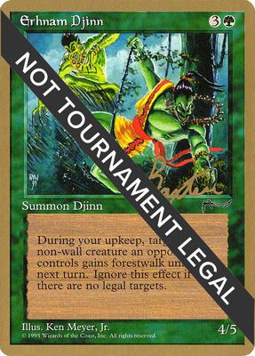 Erhnam Djinn - 1996 George Baxter (ARN) card from World Championship Decks