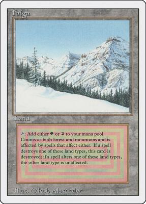 Taiga card from Revised Edition