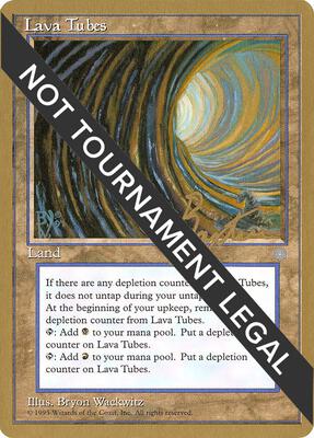Lava Tubes - 1996 George Baxter (ICE) card from World Championship Decks