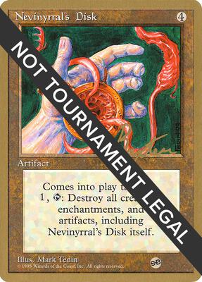 Nevinyrral's Disk - 1996 George Baxter (4ED) (SB) card from World Championship Decks