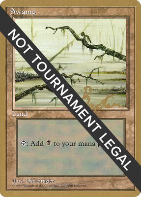 Swamp (C) - 1996 George Baxter (4ED) card from World Championship Decks