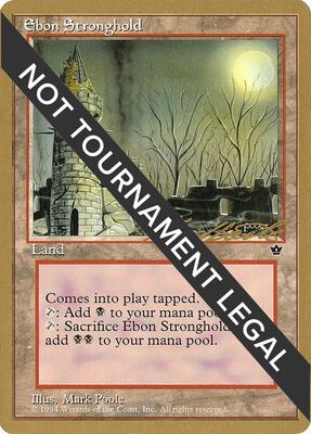 Ebon Stronghold - 1996 Leon Lindback (FEM) card from World Championship Decks