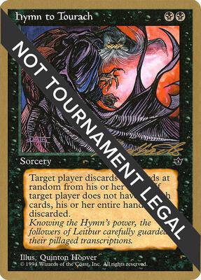 Hymn to Tourach (Cloak) - 1996 Leon Lindback (FEM) card from World Championship Decks