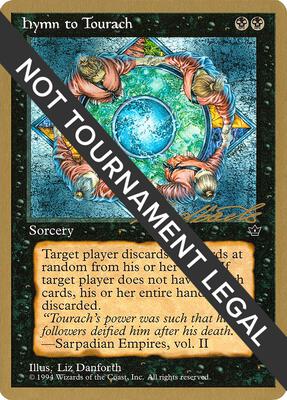 Hymn to Tourach (Circle) - 1996 Leon Lindback (FEM) card from World Championship Decks