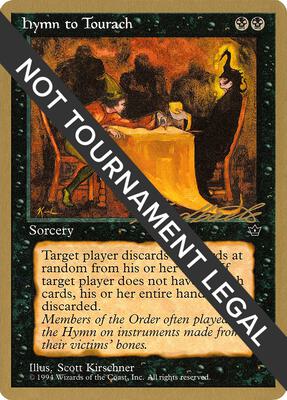 Hymn to Tourach (Table) - 1996 Leon Lindback (FEM) card from World Championship Decks