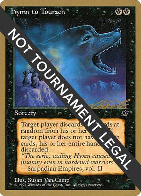 Hymn to Tourach (Wolf) - 1996 Leon Lindback (FEM) card from World Championship Decks
