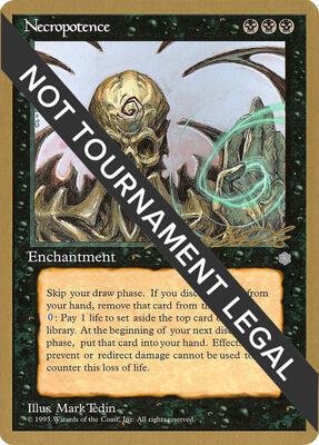 Necropotence - 1996 Leon Lindback (ICE) card from World Championship Decks
