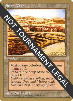 Strip Mine - 1996 Leon Lindback (4ED) card from World Championship Decks