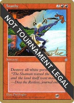 Anarchy - 1996 Mark Justice (ICE) (SB) card from World Championship Decks