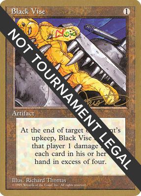 Black Vise - 1996 Mark Justice (4ED) card from World Championship Decks