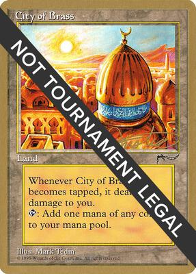 City of Brass - 1996 Mark Justice (ARN) card from World Championship Decks