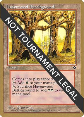 Havenwood Battleground - 1996 Mark Justice (FEM) card from World Championship Decks