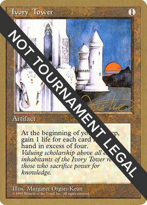 Ivory Tower - 1996 Mark Justice (4ED) card from World Championship Decks