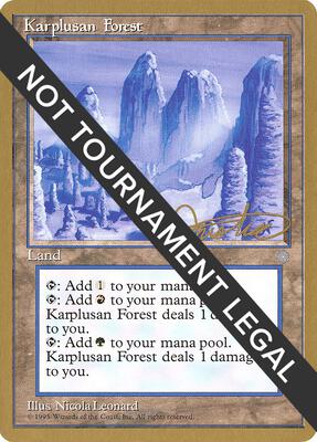 Karplusan Forest - 1996 Mark Justice (ICE) card from World Championship Decks
