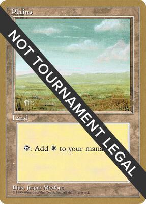 Plains (C) - 1996 Mark Justice (4ED) card from World Championship Decks