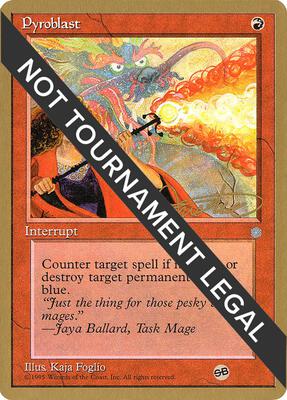 Pyroblast - 1996 Mark Justice (ICE) (SB) card from World Championship Decks