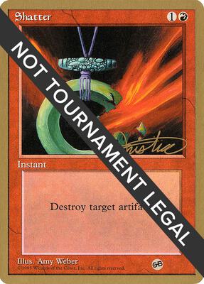 Shatter - 1996 Mark Justice (4ED) (SB) card from World Championship Decks