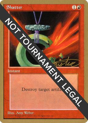 Shatter - 1996 Mark Justice (4ED) card from World Championship Decks