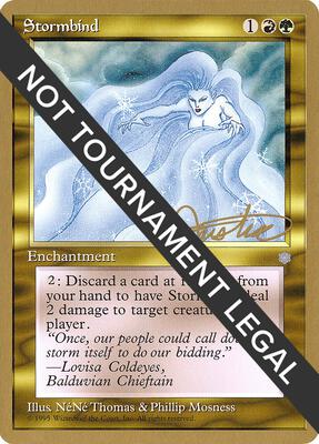 Stormbind - 1996 Mark Justice (ICE) card from World Championship Decks