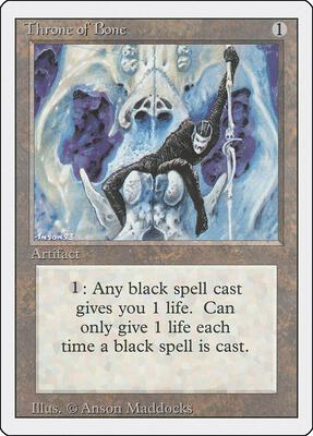 Throne of Bone card from Revised Edition