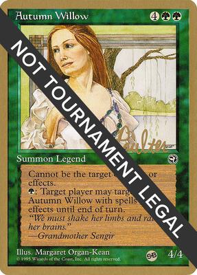 Autumn Willow - 1996 Preston Poulter (HML) (SB) card from World Championship Decks
