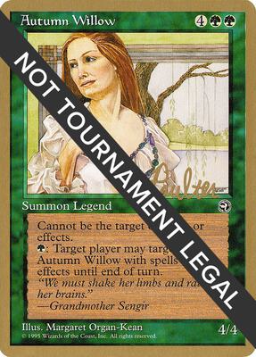 Autumn Willow - 1996 Preston Poulter (HML) card from World Championship Decks