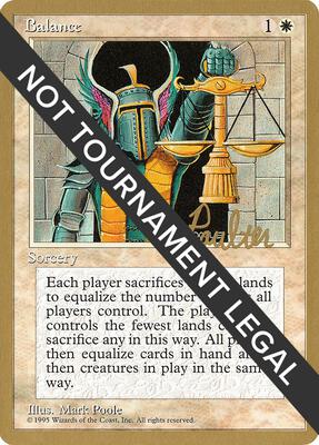 Balance - 1996 Preston Poulter (4ED) card from World Championship Decks