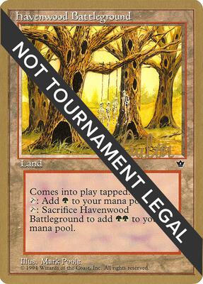 Havenwood Battleground - 1996 Preston Poulter (FEM) card from World Championship Decks