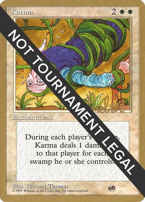 Karma - 1996 Preston Poulter (4ED) (SB) card from World Championship Decks