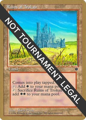 Ruins of Trokair - 1996 Preston Poulter (FEM) card from World Championship Decks