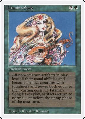 Titania's Song card from Revised Edition
