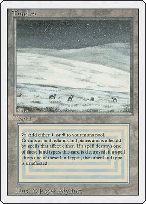 Tundra card from Revised Edition