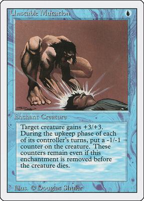 Unstable Mutation card from Revised Edition