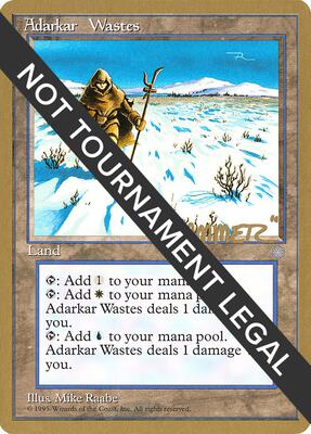 Adarkar Wastes - 1996 Shawn "Hammer" Regnier (ICE) card from World Championship Decks