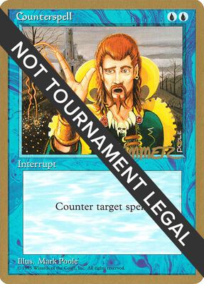 Counterspell - 1996 Shawn "Hammer" Regnier (4ED) card from World Championship Decks